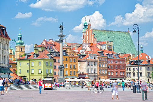 Castle Square and King Zygmunt Column in Warsaw