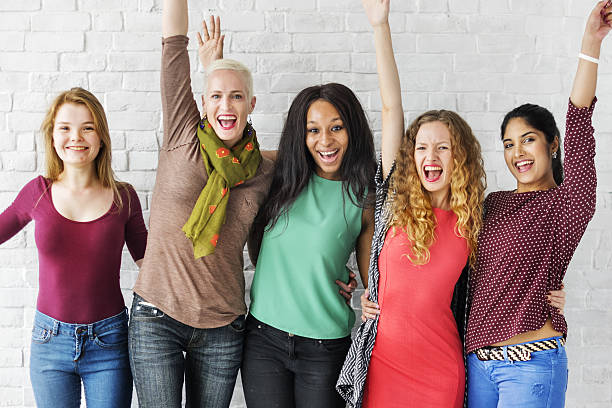 istock Group of Women Happiness Cheerful Concept 636590498