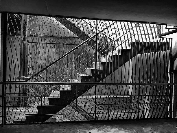 istock Dirty concrete underground staircases 636591922