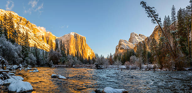 istock Yosemite Valley in winter Panorama 636593366