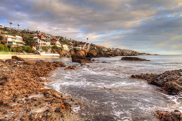 istock Sunset over the rocks at Pearl Street Beach 636594168
