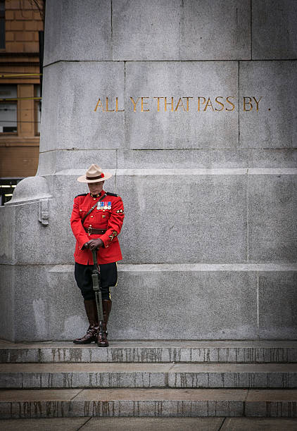 RCMP On Guard For Thee stock photo