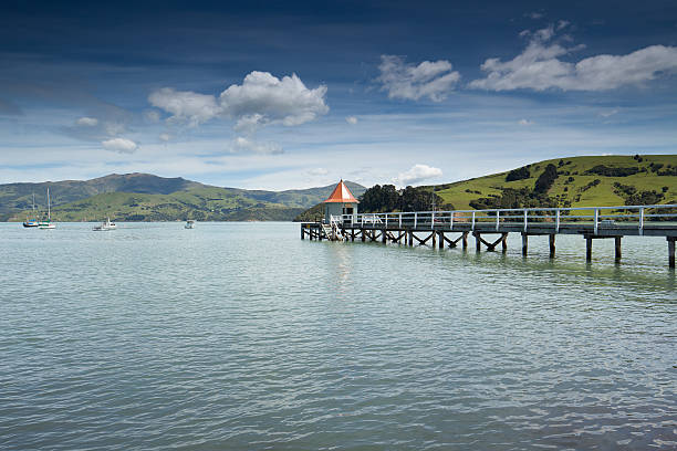 Akaroa is a small town on Banks Peninsula in the Canterbury region of the South Island of New Zealand, situated within a harbour of the same name.