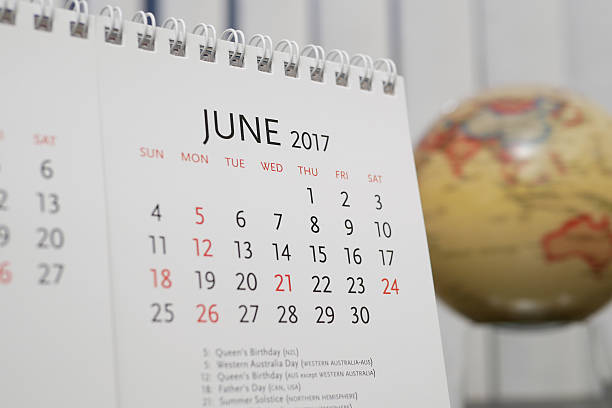 istock Close up calendar of June 2017 636595894