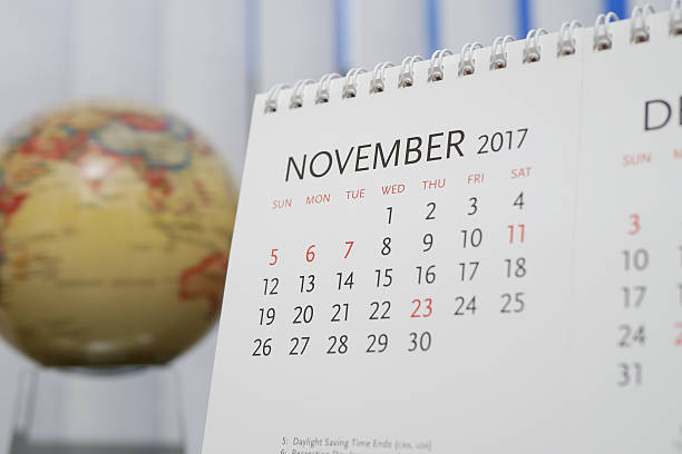 istock Close up calendar of November 2017 636597084