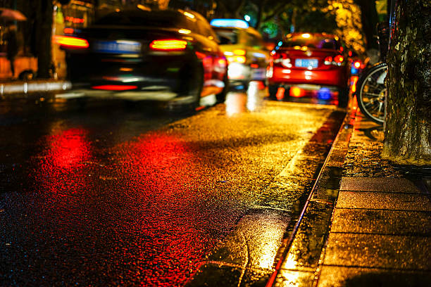 istock Rainy night in the big city 636600402