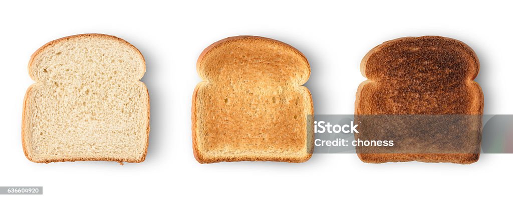 Fette di pane - Foto stock royalty-free di Pane tostato