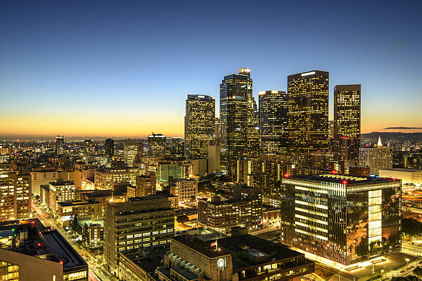 istock Downtown Los Angeles at sunset 636605142