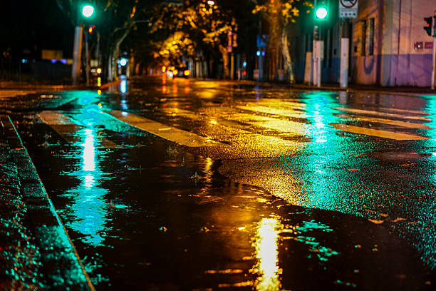 istock Rainy night in the big city 636606168