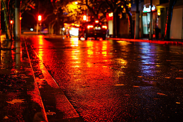 istock Rainy night in the big city 636607594