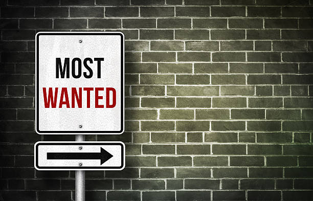 istock Most Wanted - road sign concept 636608632