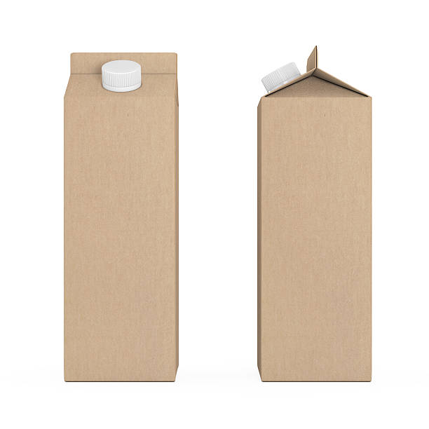 istock Blank Milk or Juice Carton Boxes. 3d Rendering 636609004
