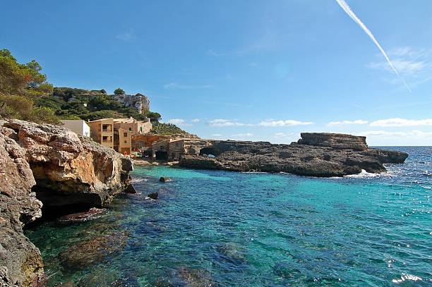 Cala S'Almunia bay on Mallorca stock photo