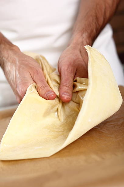 istock Scrunch up Filo Pastry 636614212