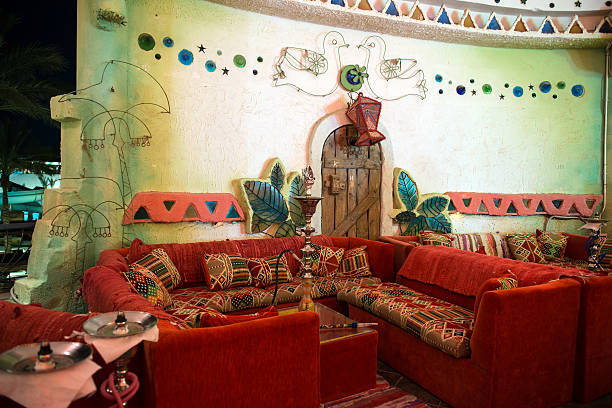 istock hookah room. hookah on a bar stock. 636619958
