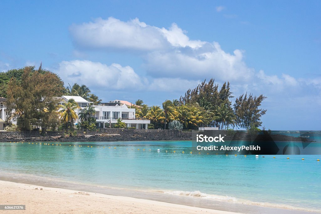 Pereybere Beach Mauritius Harbor Stock Photo