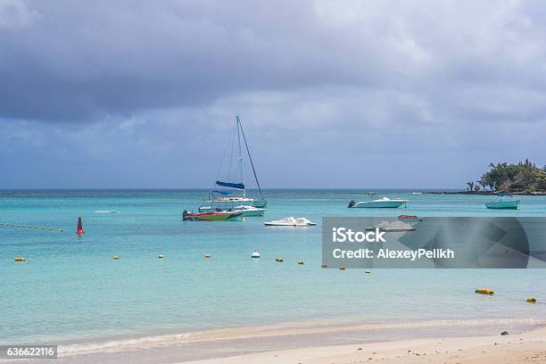 Pereybere Beach Fishing Boats Mauritius Stock Photo - Download Image Now - Mauritius, North, Backgrounds