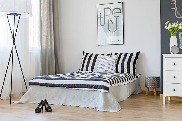 istock Woman's stylish bedroom 636623126