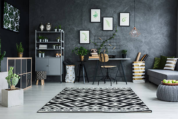 istock Cyan living room 636623516