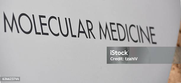 Molecular Medicine Sign Stock Photo - Download Image Now - Adult Student, Biology, Diploma