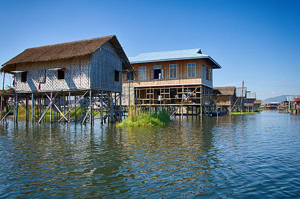 istock Floating village at Inle Lake Myanmar 636631428