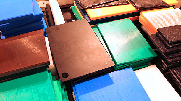 stall with many industrial plastic cutting boards for sale to the highest bidder