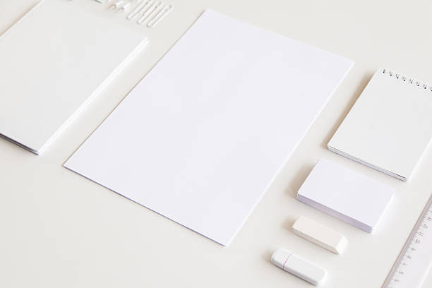 istock Blank stationery and corporate identity set on white background. Template 636636222