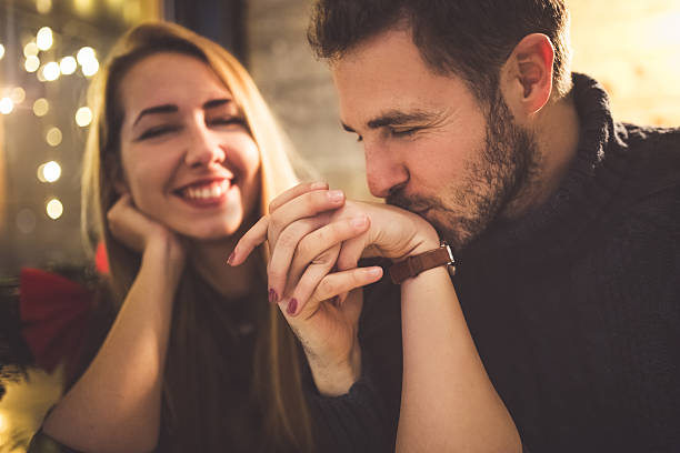 istock Couple in love on a date 636636350