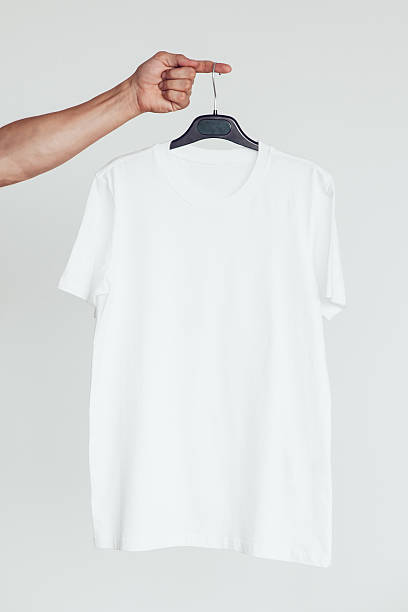 istock Blank t-shirt on white background. Template for design presentations 636636410