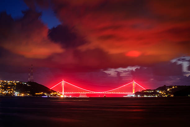 terzo ponte a istanbul, ponte yavuz sultan selim - sultan selim ii foto e immagini stock