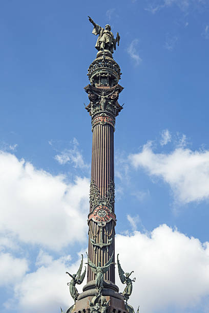 istock Statue of Christopher Columbus (Barcelona) pointing to America. 636637928