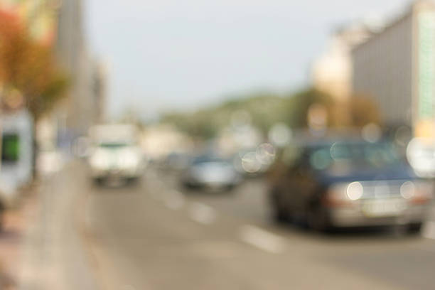 istock Blurred background photo. Cityscape bokeh. 636638222