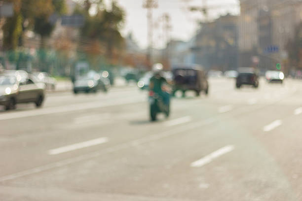 istock Blurred background photo. Cityscape bokeh. 636638256