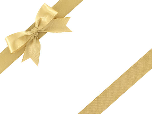 istock gold ribbon with bow isolated on white background 636640210