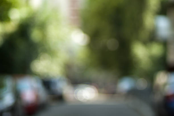 istock Blurred background photo. Cityscape bokeh. 636640620