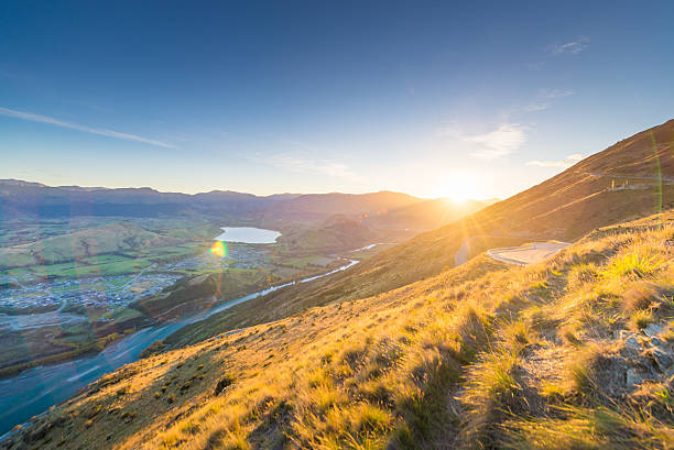 istock Panoramic view remarkable peak at queen town  in new zealand 636643148