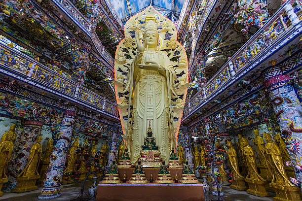 istock Inside buddhist temple in Vietnam 636651018