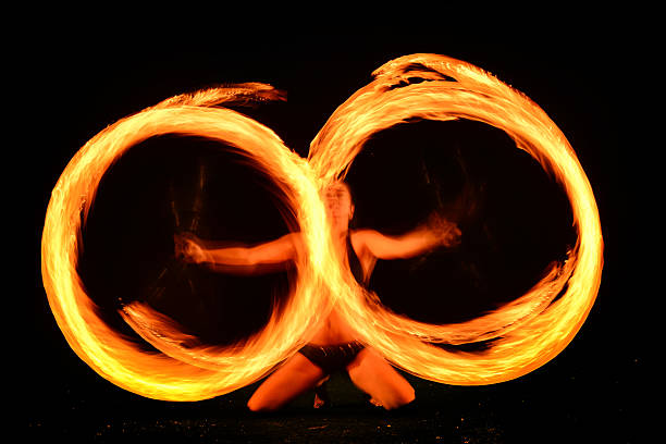 fire taniec  - juggling fire carnival women zdjęcia i obrazy z banku zdjęć
