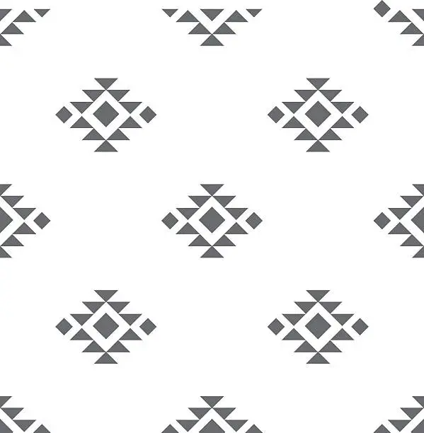 Vector illustration of Abstract vector tribal ethnic background pattern.
