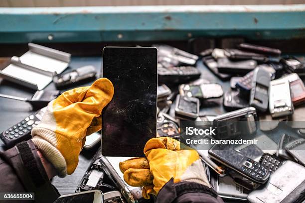 Electronics Recycling Stock Photo - Download Image Now - Recycling, E-Waste, Electronics Industry