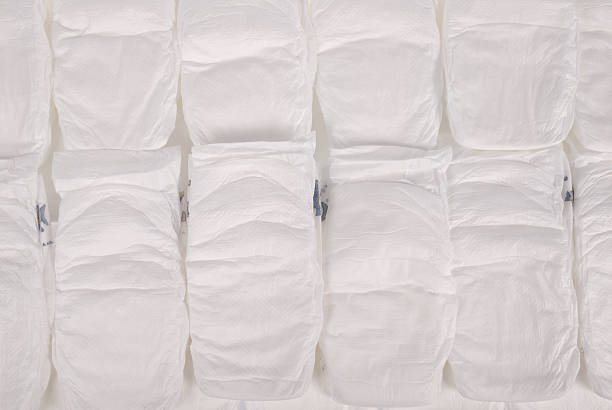 istock Pile of baby diapers 636656198