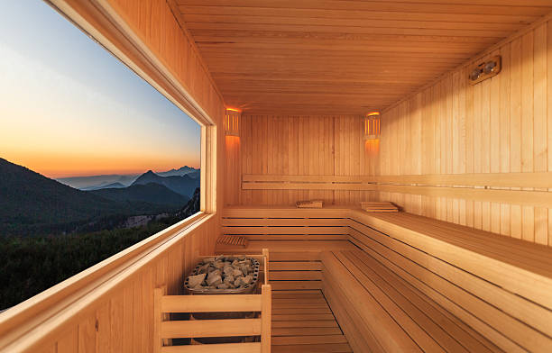 sauna  - sauna spa treatment health spa nobody zdjęcia i obrazy z banku zdjęć
