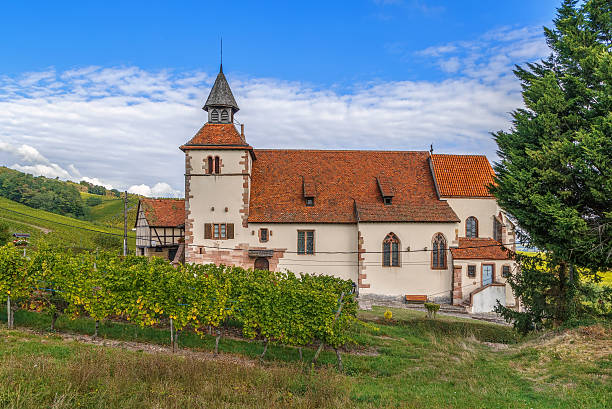 istock Saint Sebastian chapel, Dambach-la-Ville, Alsace 636659938