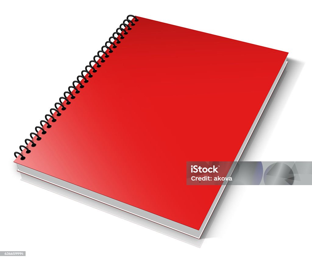 Spiral binder. Spiral binder. Note pad with white Spiral Stock Photo