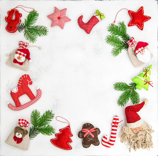 istock Christmas Holidays background Decoration gift bags 636663568