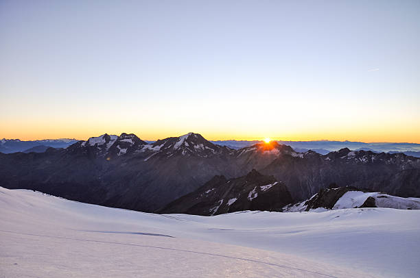 istock Dawn at high altitude in Swiss Wallis Alps - Switzerland 636664726