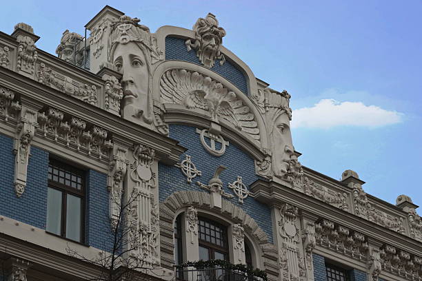 istock Art Nouveau, Jugenstil building in Riga Latvia 636664862
