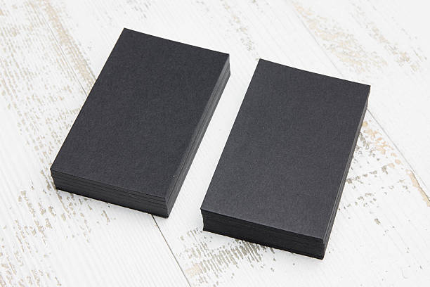 istock Business card on wood 636668818