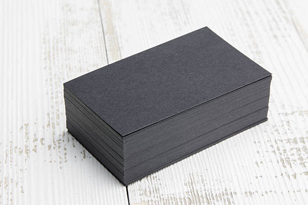 istock Business card on wood 636669338