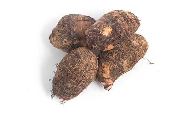 istock Yam, Inhame, Cara. Colocasia esculenta 636669640